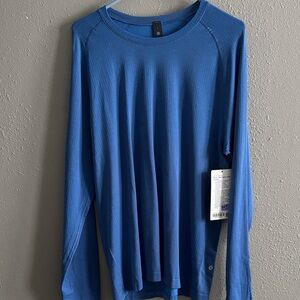 lululemon athletica Cobalt Blue Long Sleeve Tee